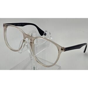 Ray-Ban RB7046 Blush Clear Square Eyeglasses Frame 51-18-140 Black Arms K9
